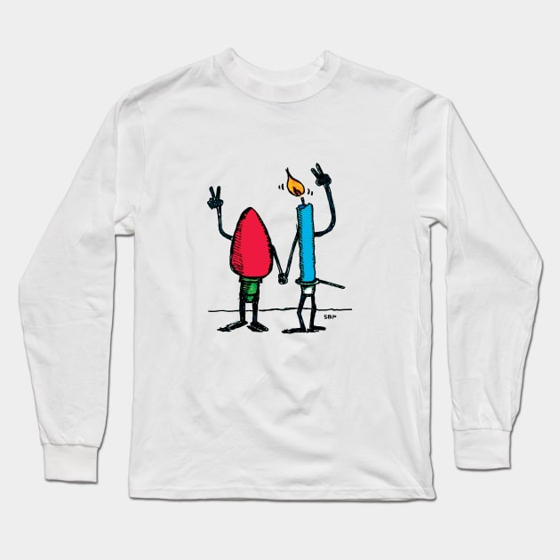 LIGHT AND CANDLE Long Sleeve T-Shirt by SETH BOND PERRY - SBP ART